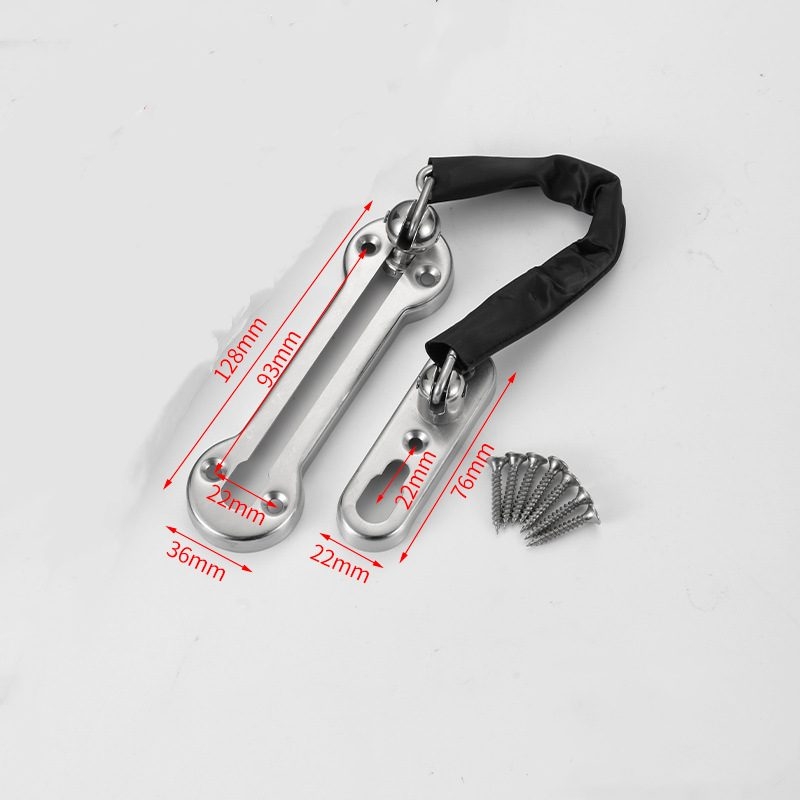 Stainless steel security door chain