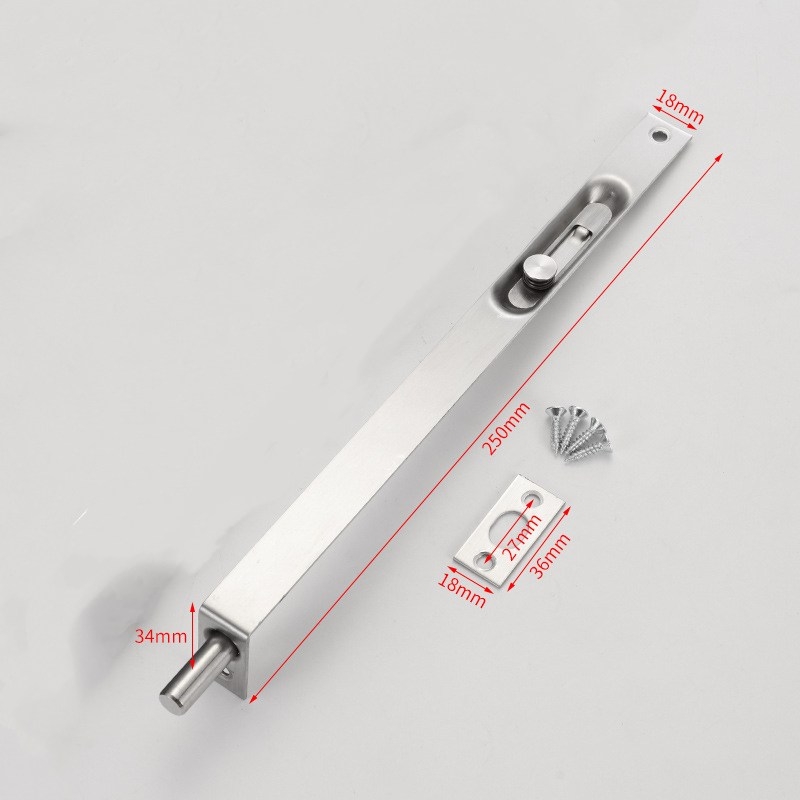 4-inch, 6-inch, 8-inch, 10-inch and 12-inch door latches
