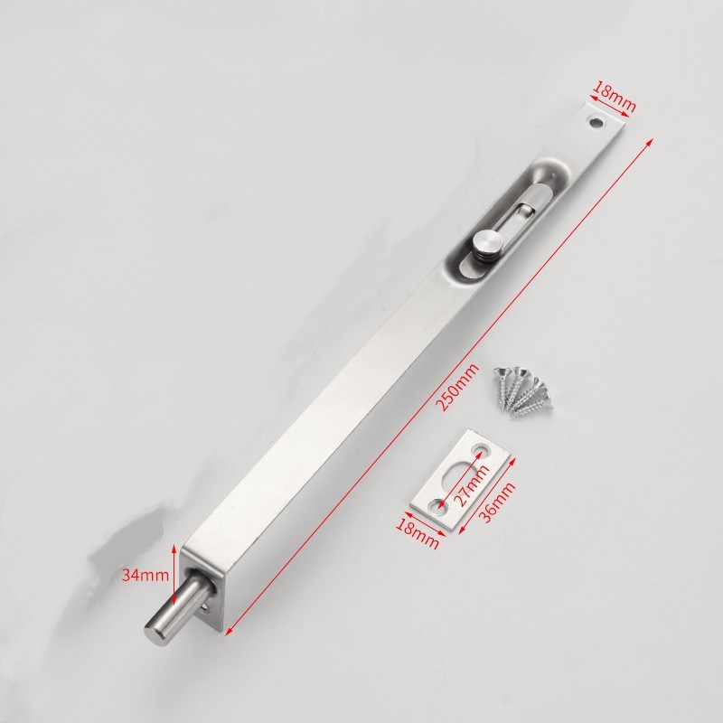 4-inch, 6-inch, 8-inch, 10-inch and 12-inch door latches