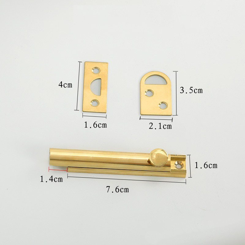 3-inch, 4-inch and 6-inch brass door latch
