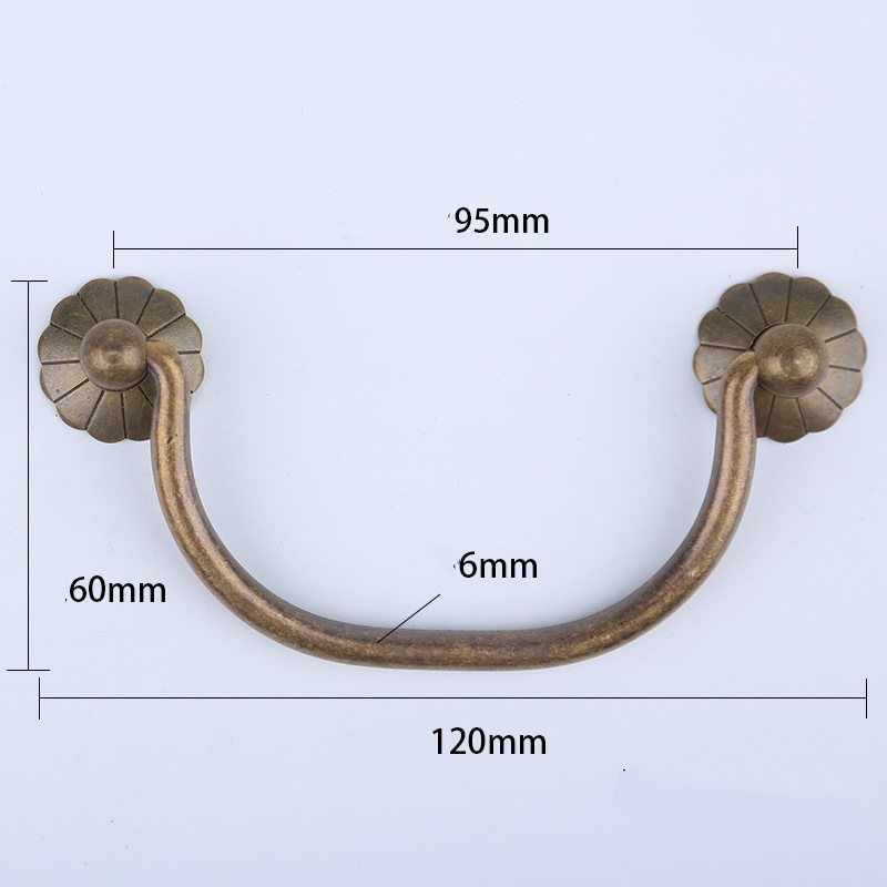 Antique double-hole kitchen cabinet drawer handles