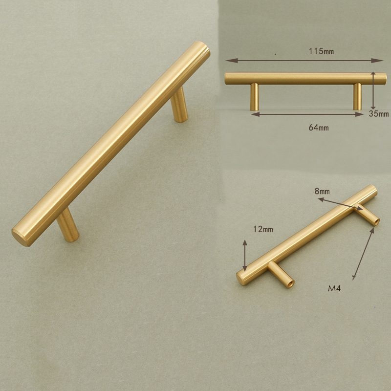 Brass hardware handles