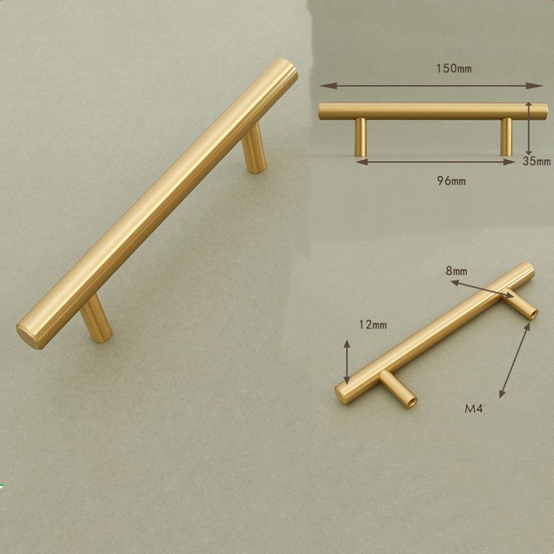 Brass hardware handles