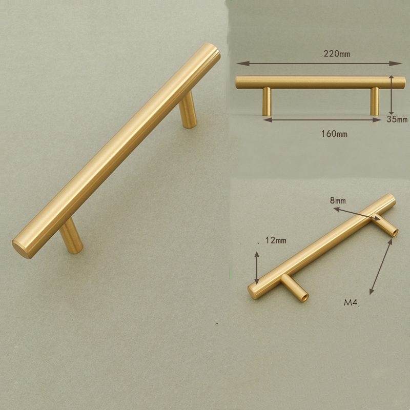 Brass hardware handles