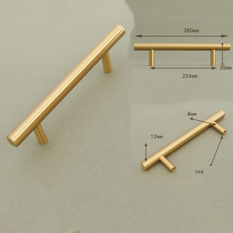 Brass hardware handles