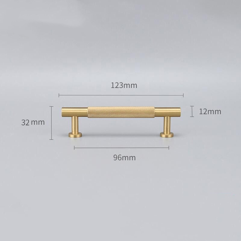 Matte Brass hardware handles