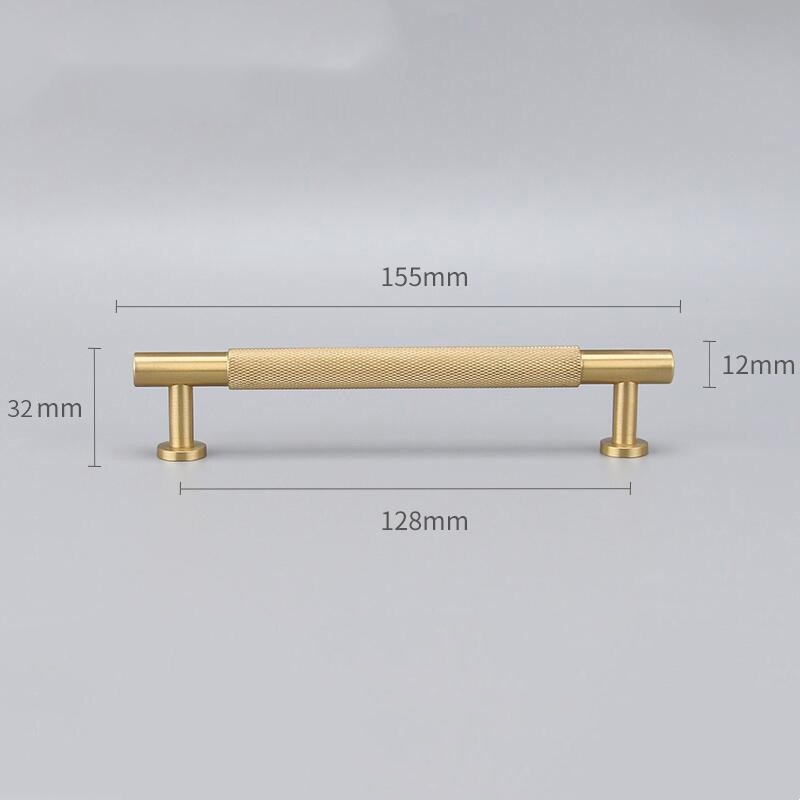 Matte Brass hardware handles