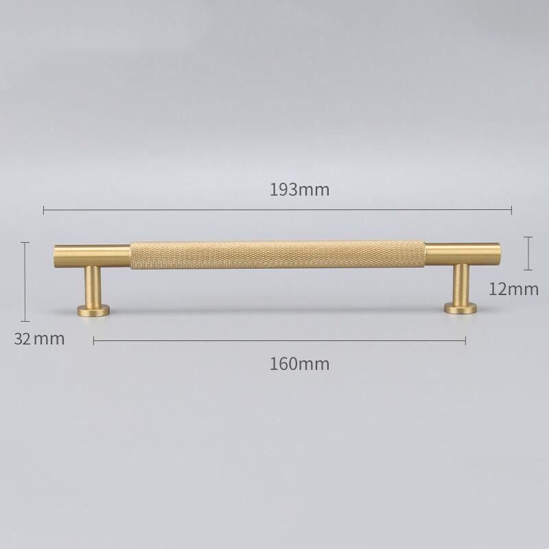 Matte Brass hardware handles