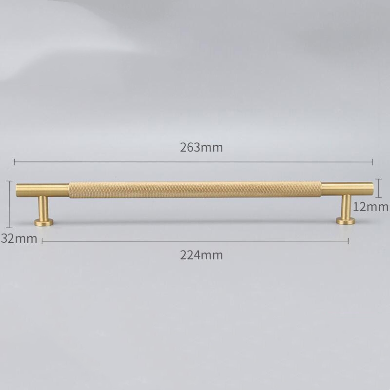 Matte Brass hardware handles