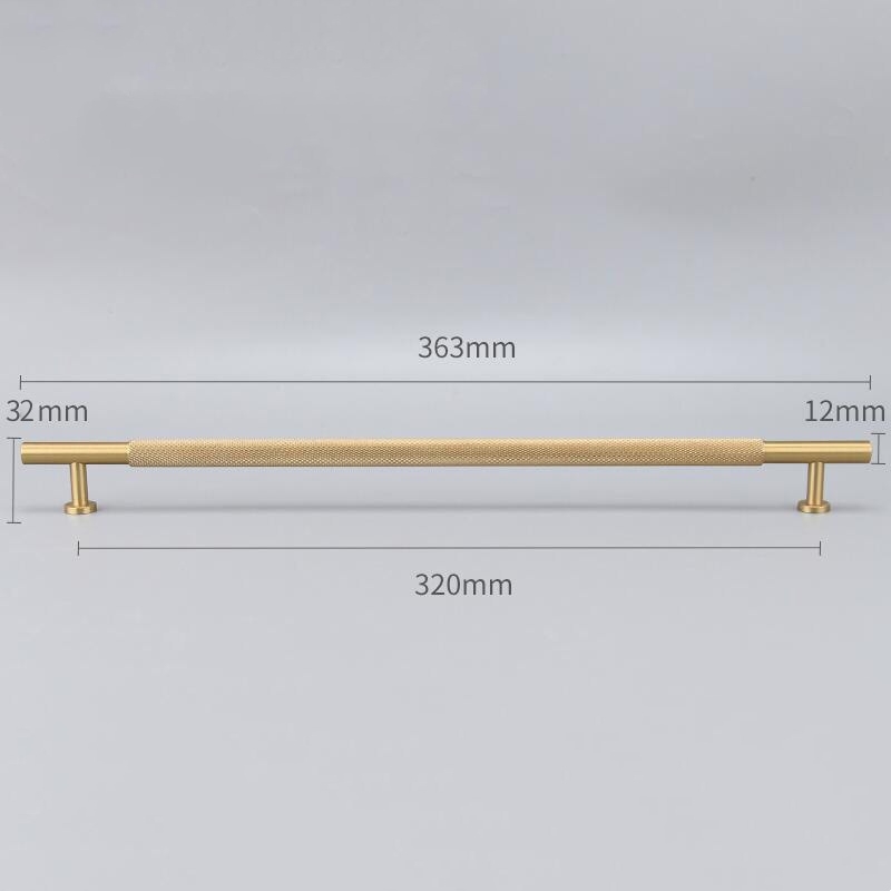 Matte Brass hardware handles