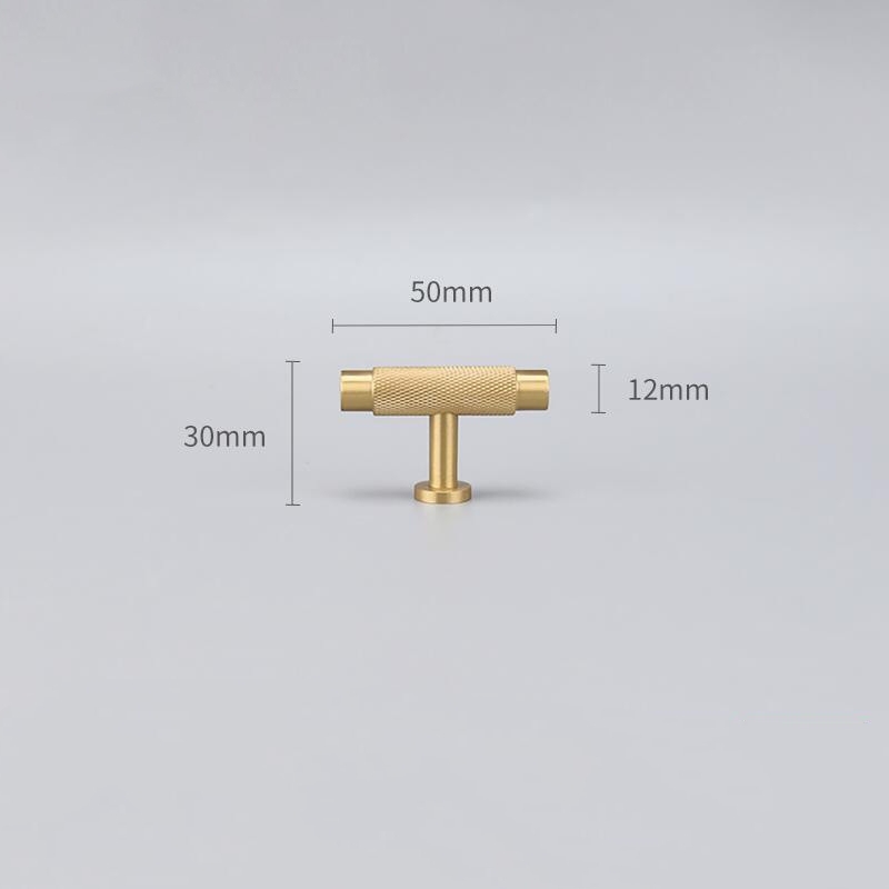 Matte Brass hardware handles