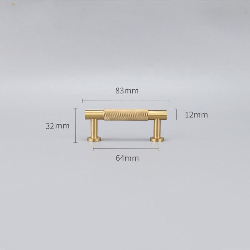 Matte Brass hardware handles