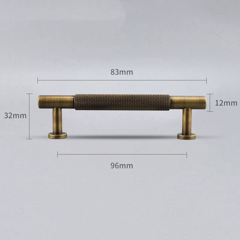 Bronze-colored brass handle