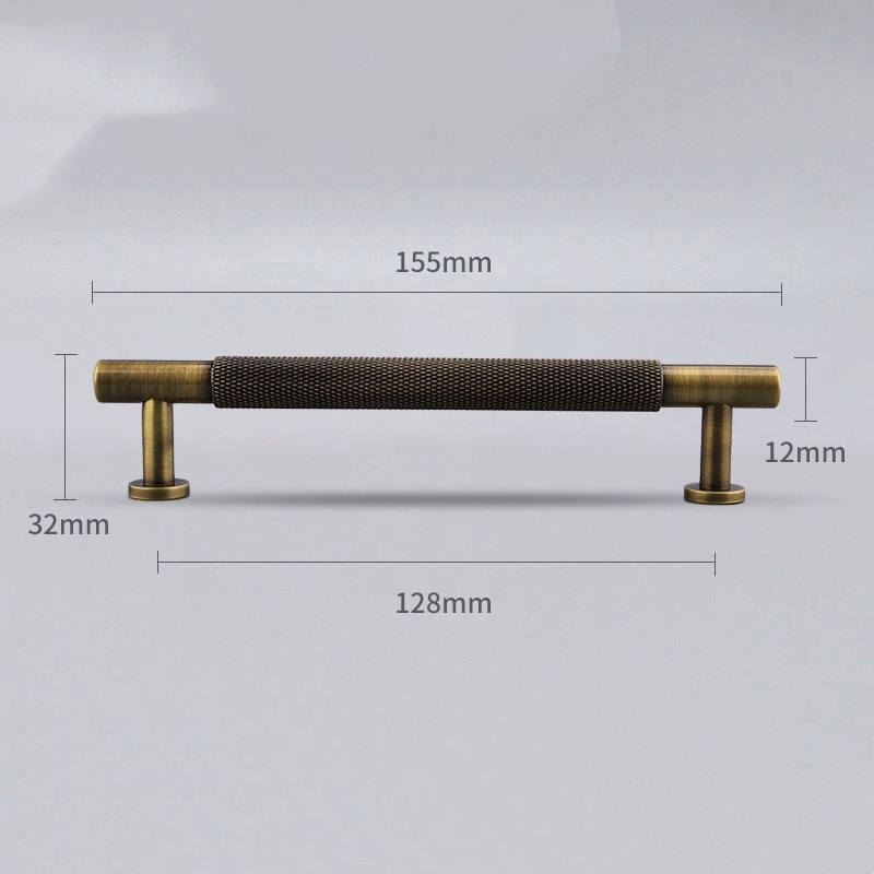 Bronze-colored brass handle