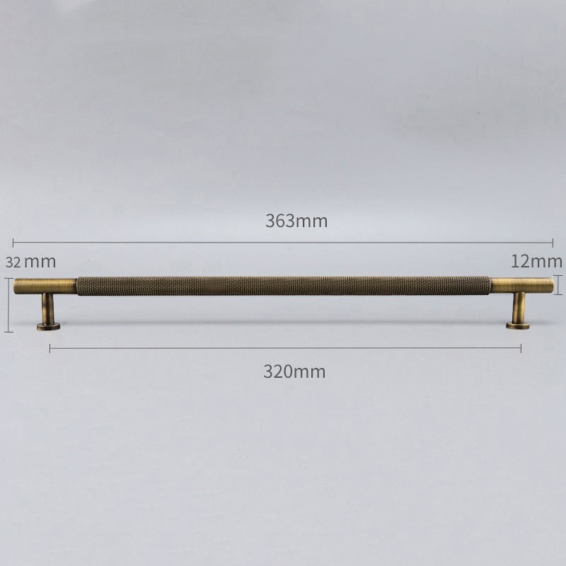 Bronze-colored brass handle