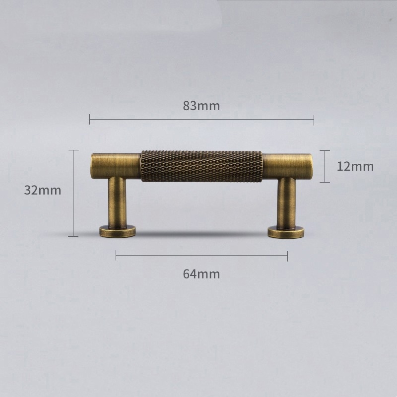 Bronze-colored brass handle