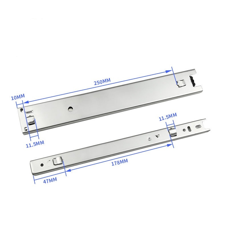 10-inch to 20-inch three-section 45mm slide rail manufacturer
