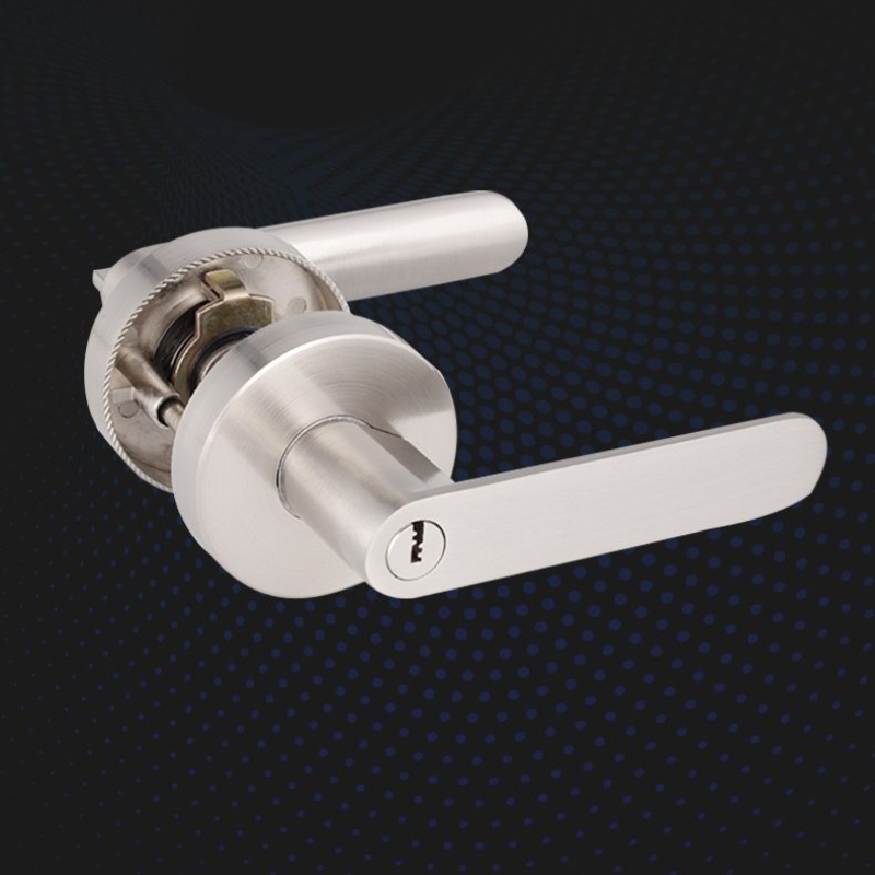 Three-bar aluminum alloy round handle lock