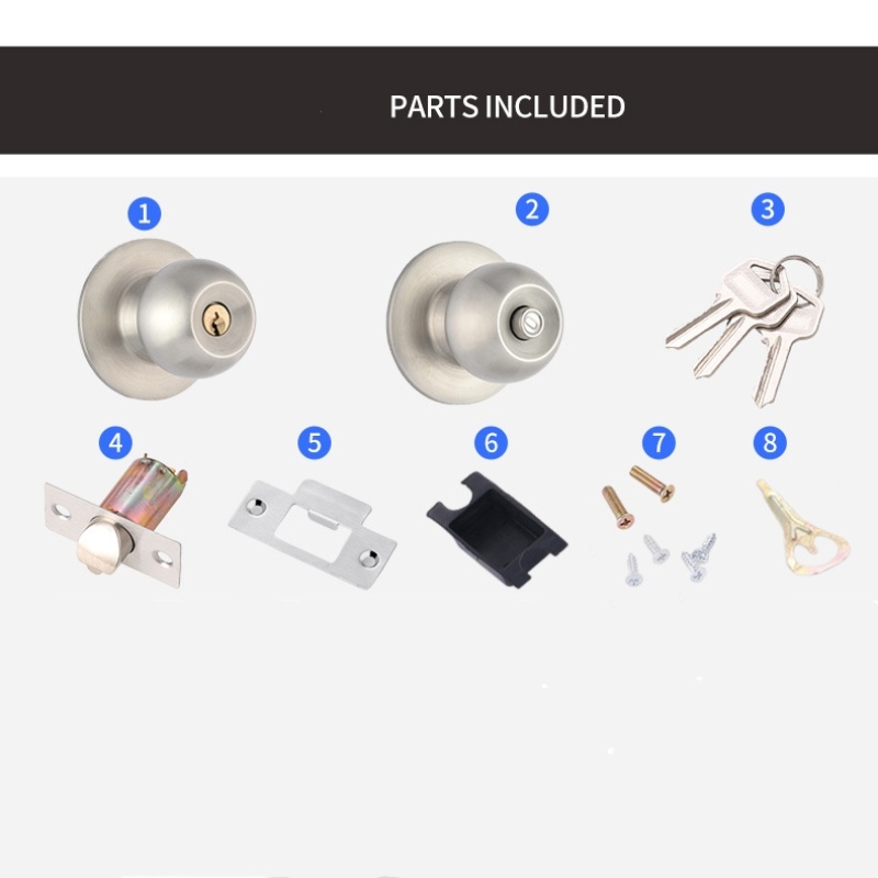 Stainless steel spherical lock manufacturing