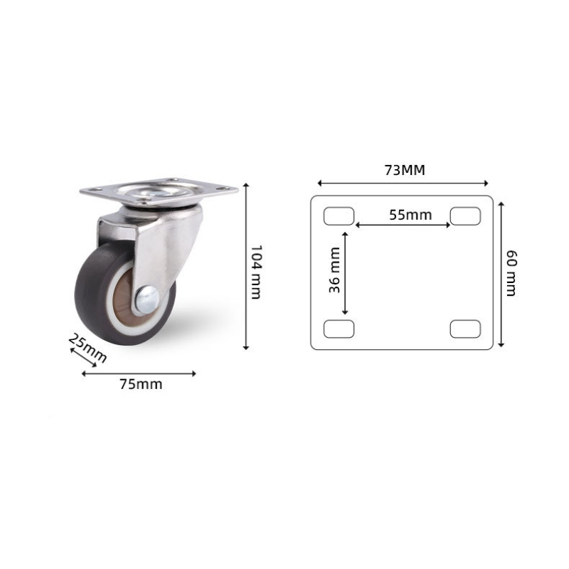 1-inch, 1.25-inch, 1.5-inch, 2-inch, 2.5-inch and 3-inch TPR Mute wheels