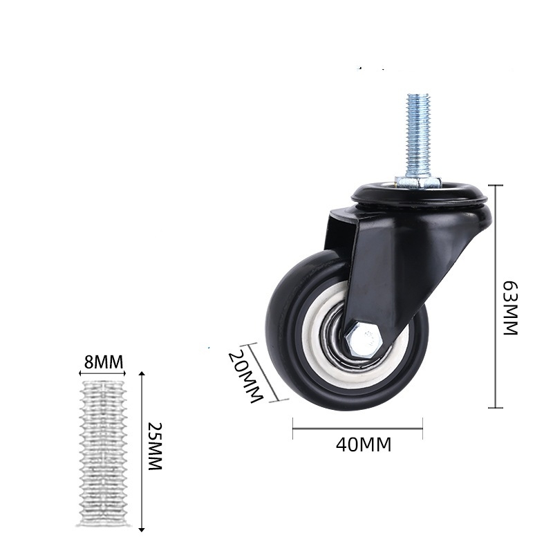 1.5-inch and 2-inch PP castor wheels