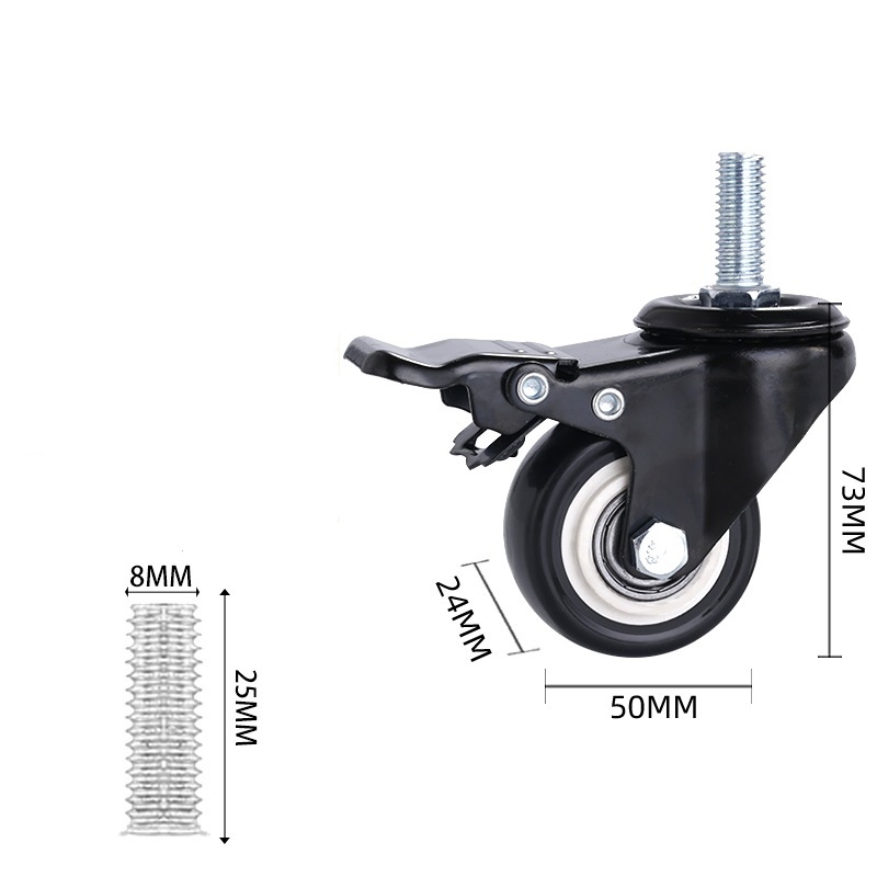 1.5-inch and 2-inch PP castor wheels