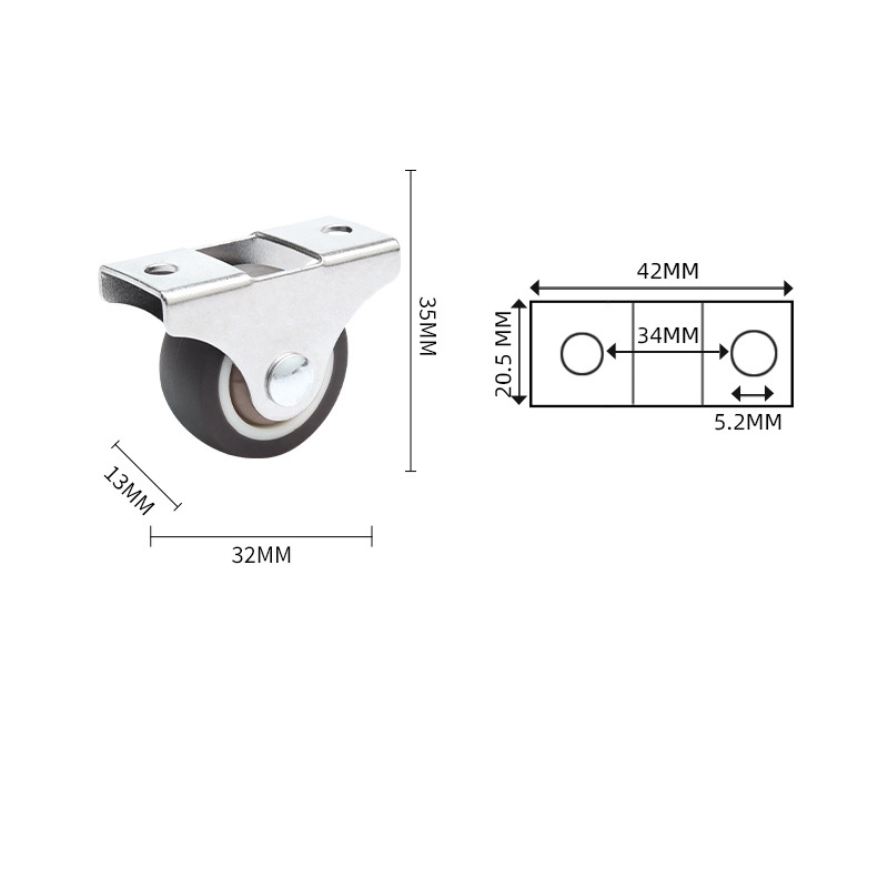 1-inch, 1.25-inch, 1.5-inch and 2-inch Drawer guide wheels