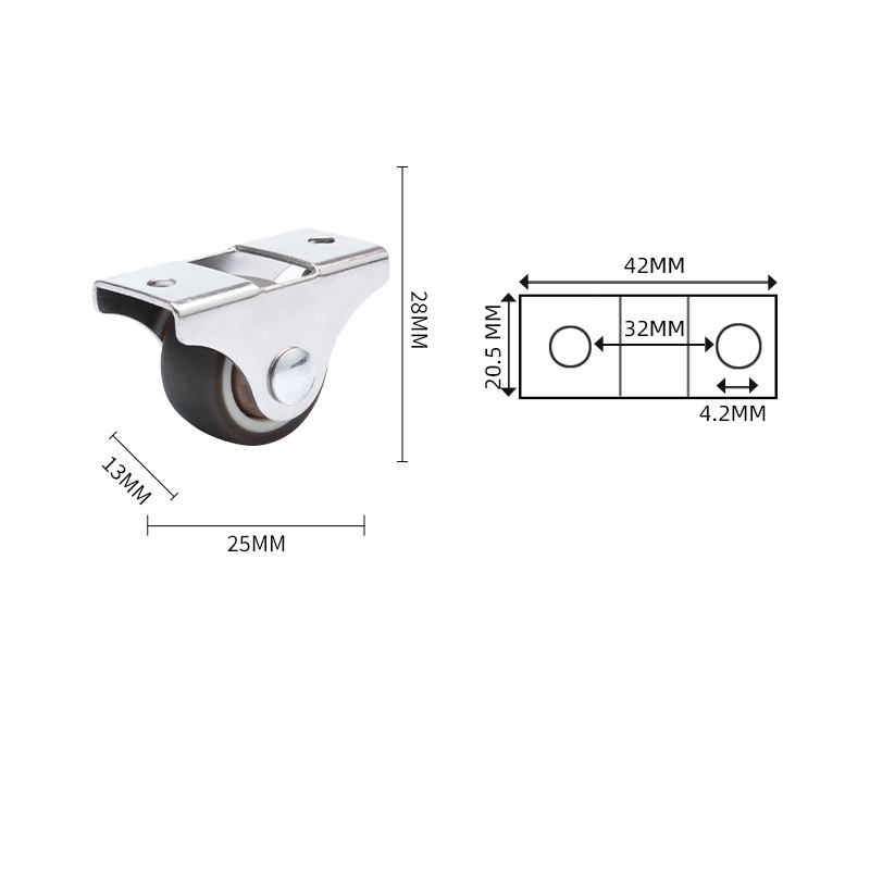1-inch, 1.25-inch, 1.5-inch and 2-inch Drawer guide wheels