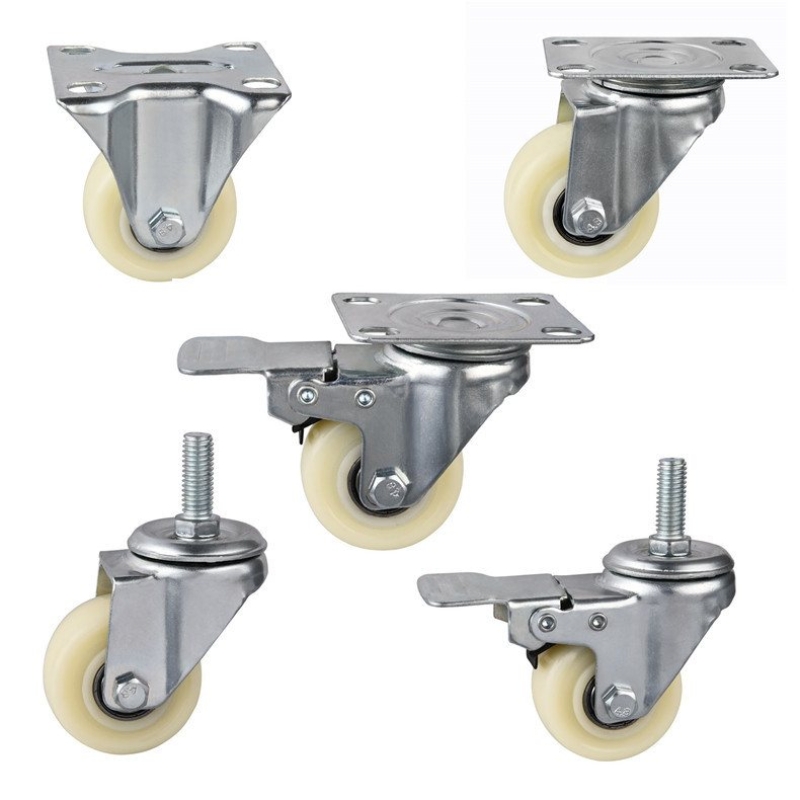 1.5-inch and 2-inch medium nylon wheels