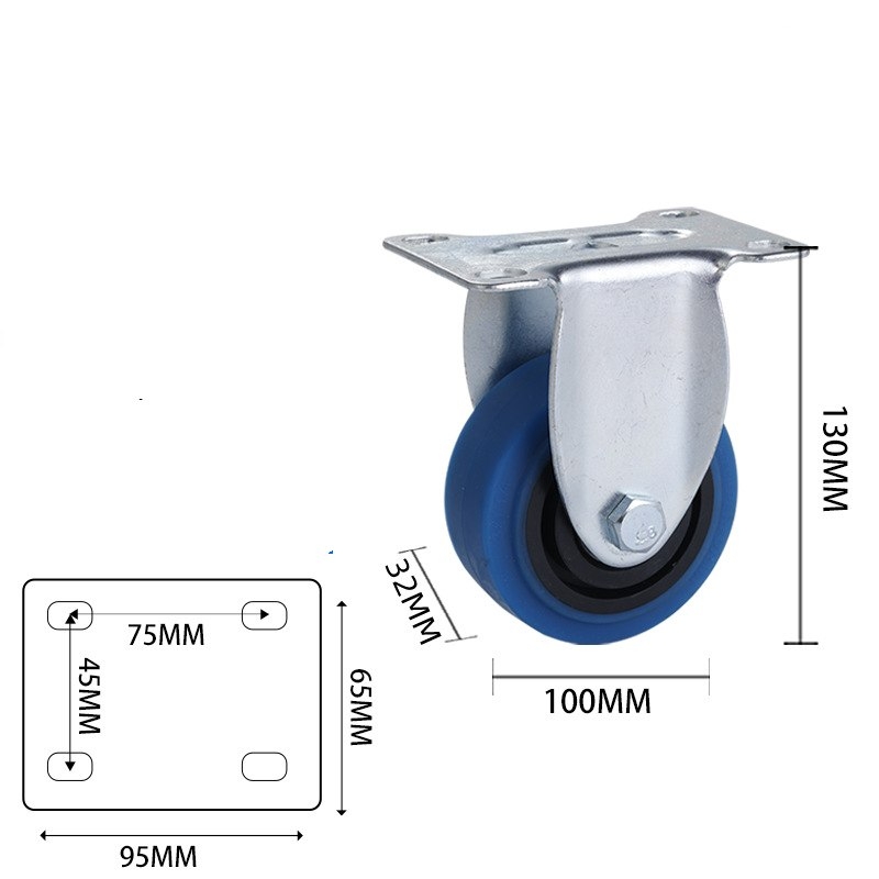 3-inch, 4-inch and 5-inch medium TPR Mute  wheels