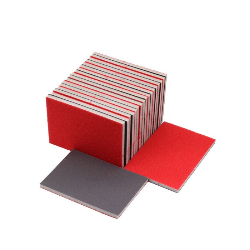Fleece-backed sponge sandpaper