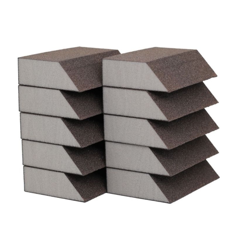 Angled sponge sand block
