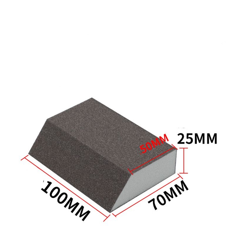 Angled sponge sand block