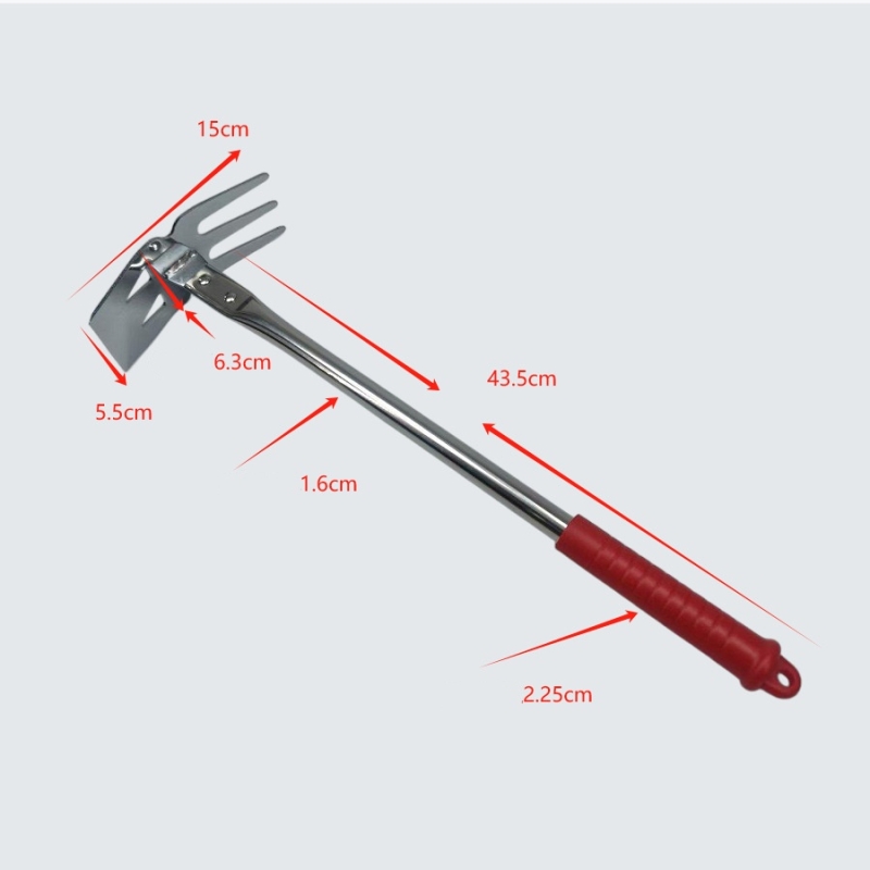 Stainless steel hoes and weeding knives