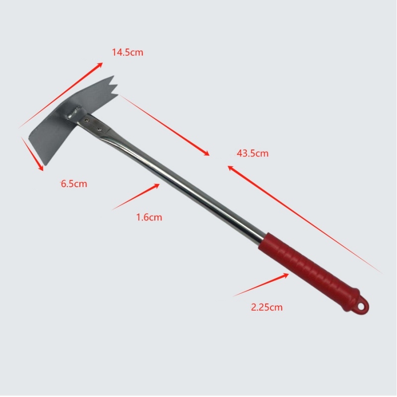 Stainless steel hoes and weeding knives