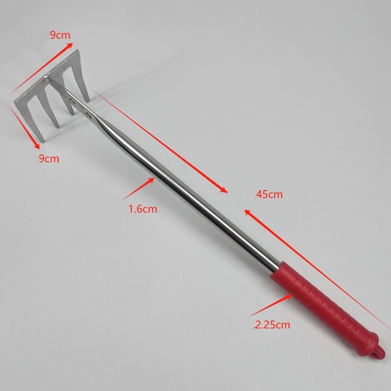 Three-toothed, four-toothed, five-toothed, six-toothed, and seven-toothed rakes