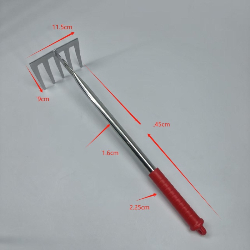 Three-toothed, four-toothed, five-toothed, six-toothed, and seven-toothed rakes