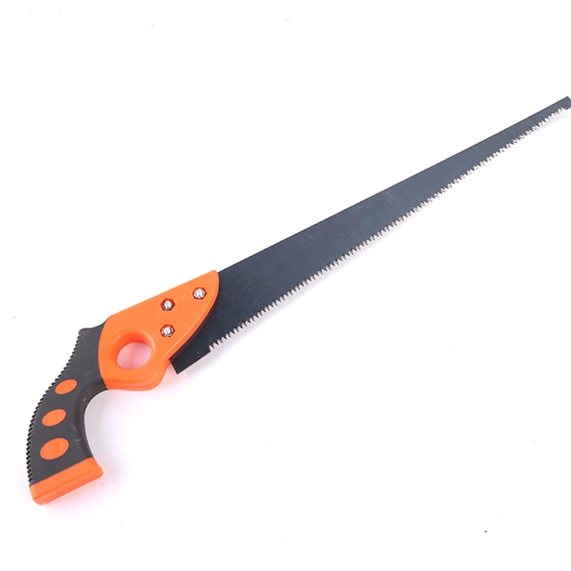 Cocktail saw with orange and black handle