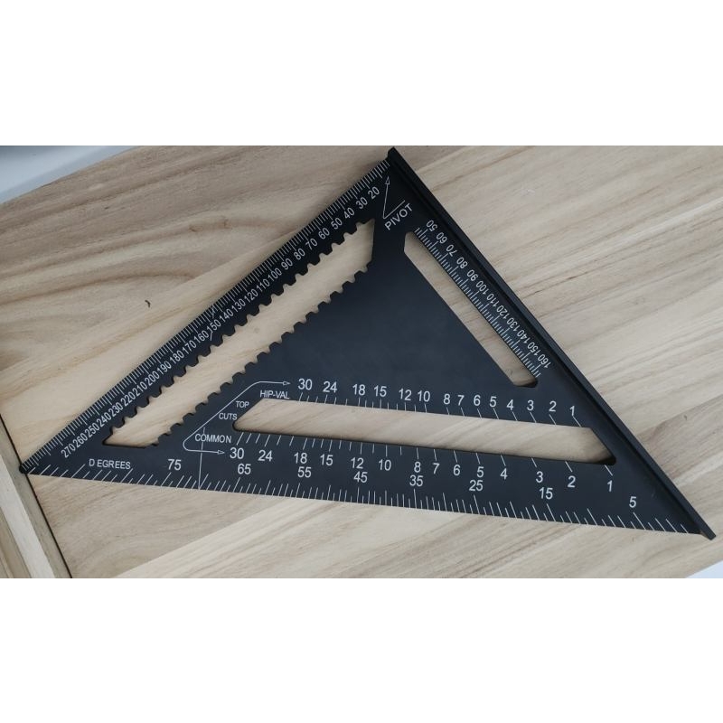 7 inch and 12 inch Aluminum alloy triangle ruler