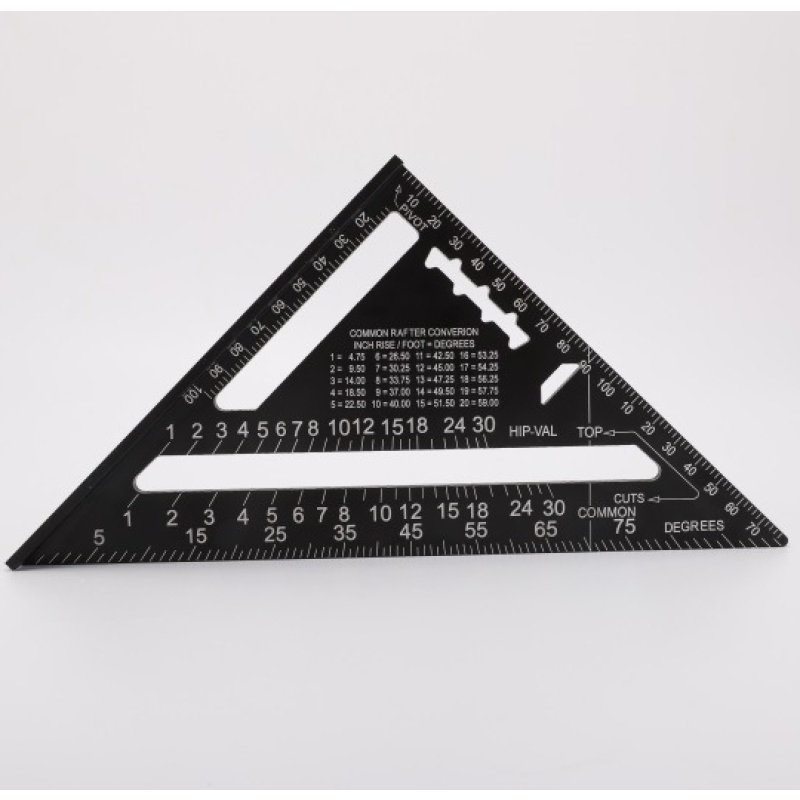 7 inch and 12 inch Aluminum alloy triangle ruler