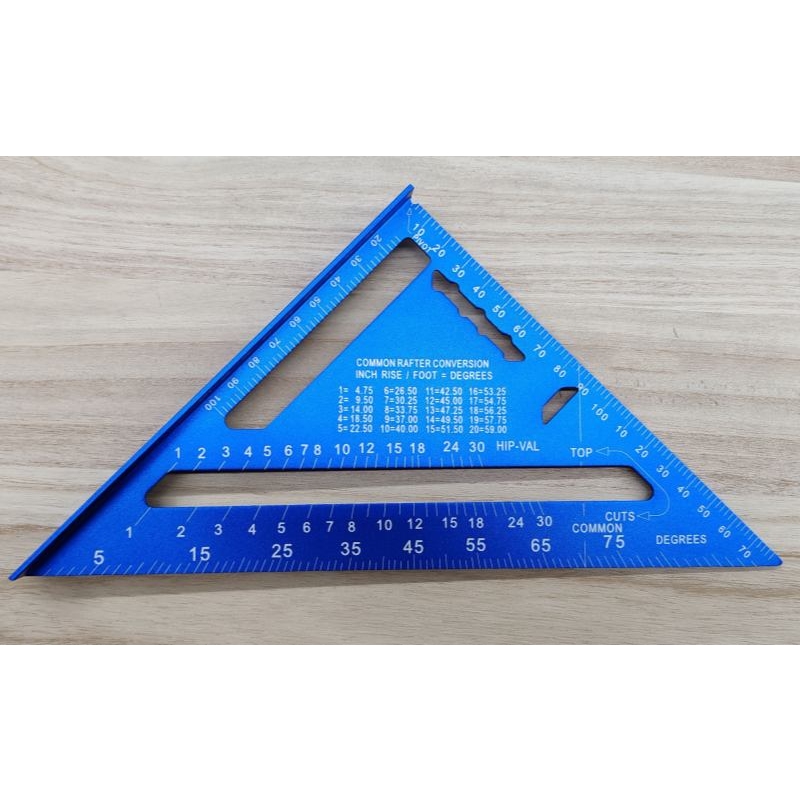 7 inch and 12 inch Aluminum alloy triangle ruler