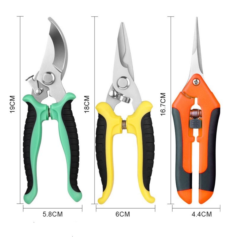 Three-piece set Pruning shears gardening shears