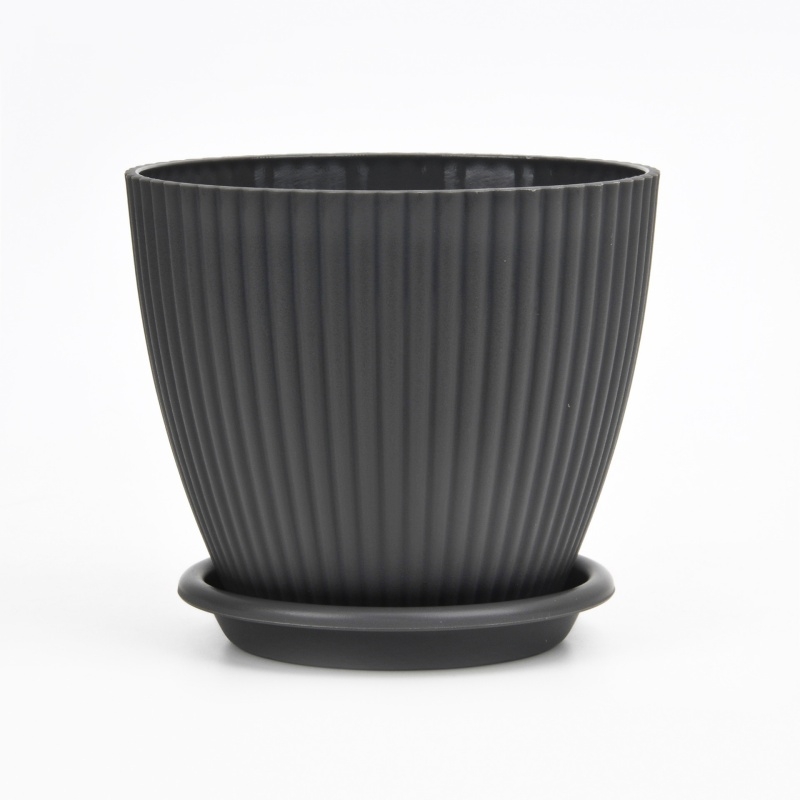 Colorful PP striped flower pot