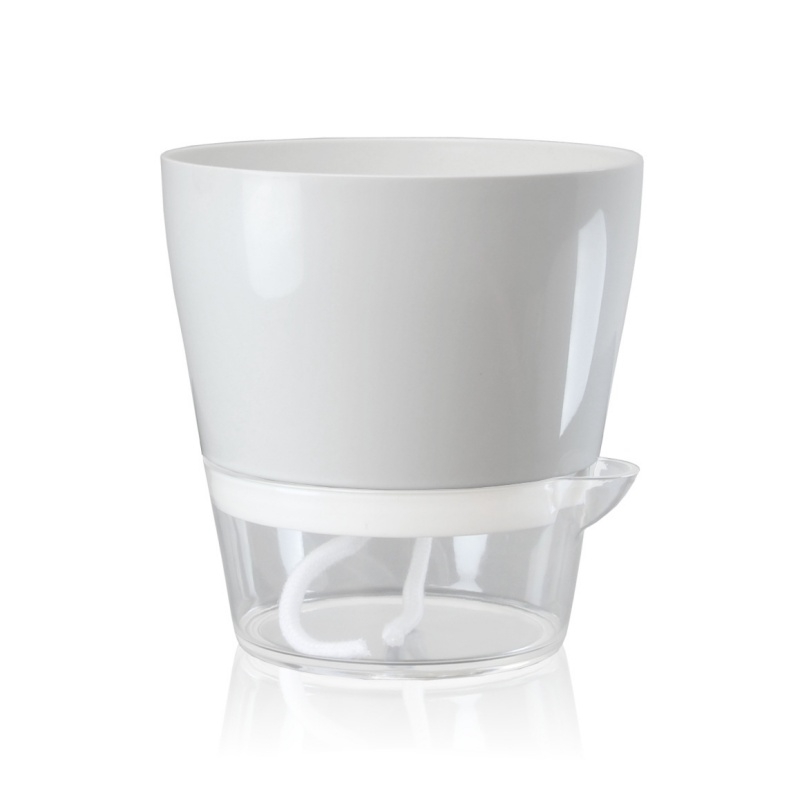 Automatic water-absorbing plastic flower pot