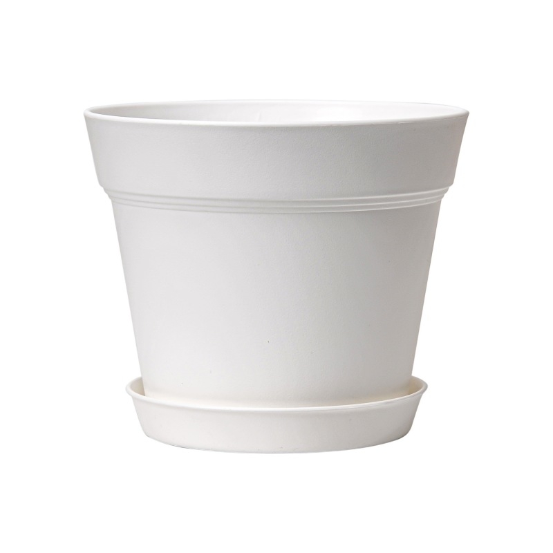 6.5-inch and 7.5-inch plastic flower pot