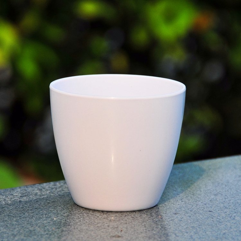 Smooth Imitation Ceramic Plastic Flower Pots