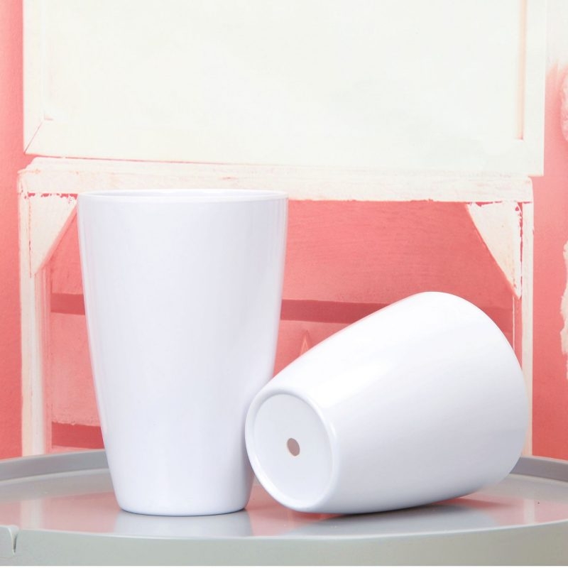 Smooth Imitation Ceramic Plastic Flower Pots