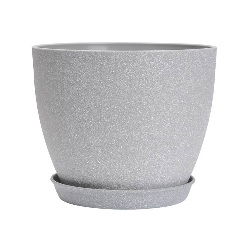 3.5 inches to 9.5 inches Frosted plastic planting pots