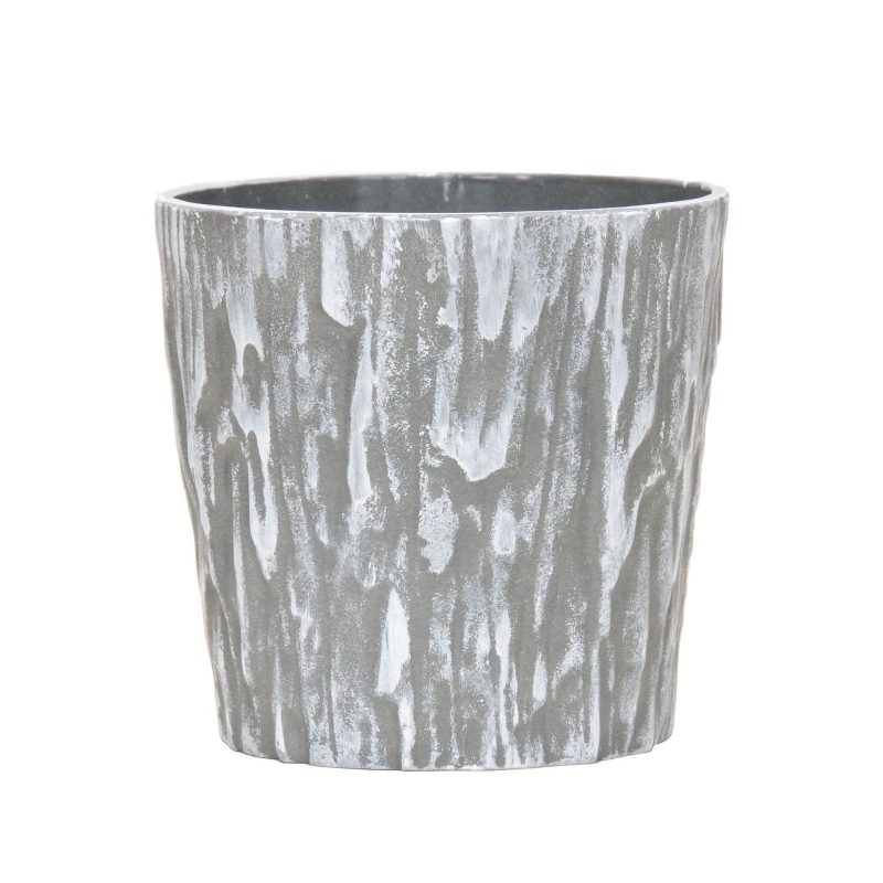 Imitation bark plastic flower pots