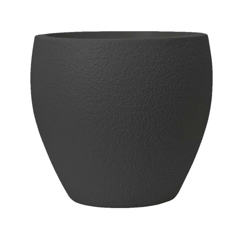 Large-diameter imitation cement plastic flower pot